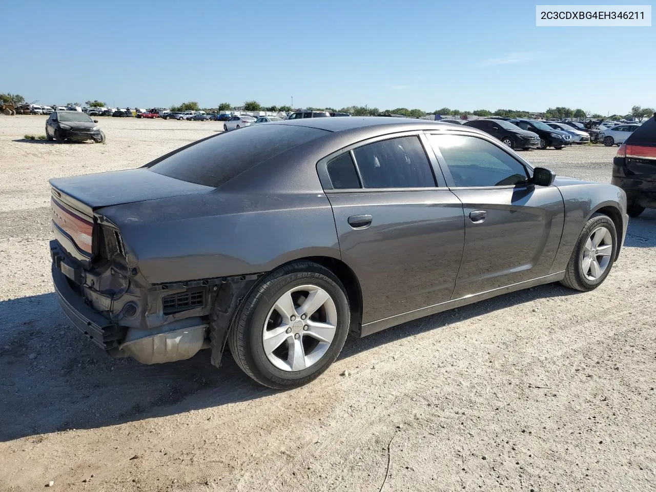 2014 Dodge Charger Se VIN: 2C3CDXBG4EH346211 Lot: 70287334