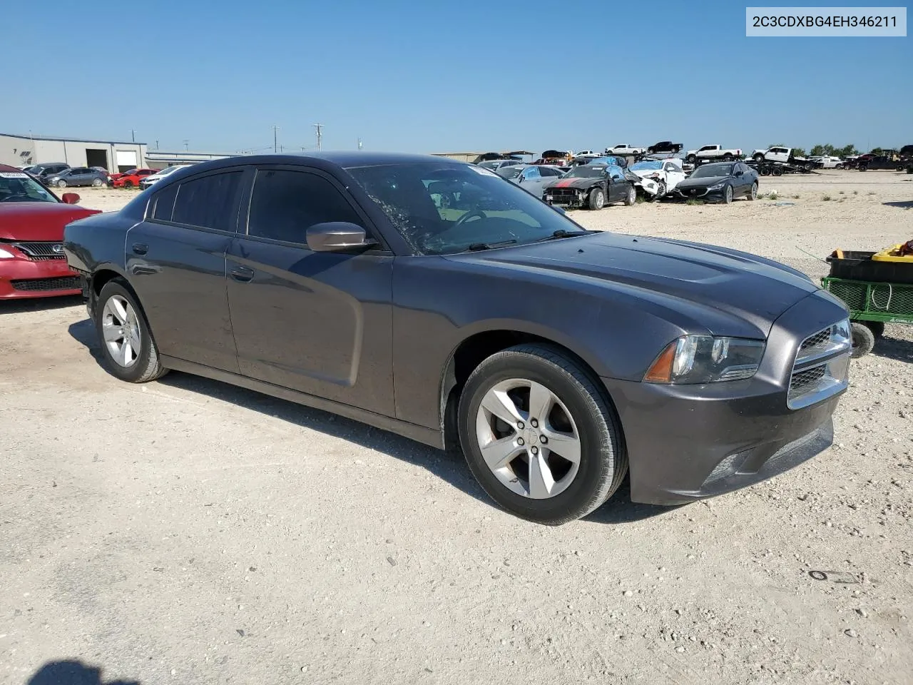 2014 Dodge Charger Se VIN: 2C3CDXBG4EH346211 Lot: 70287334