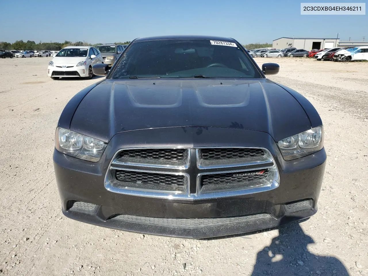 2014 Dodge Charger Se VIN: 2C3CDXBG4EH346211 Lot: 70287334