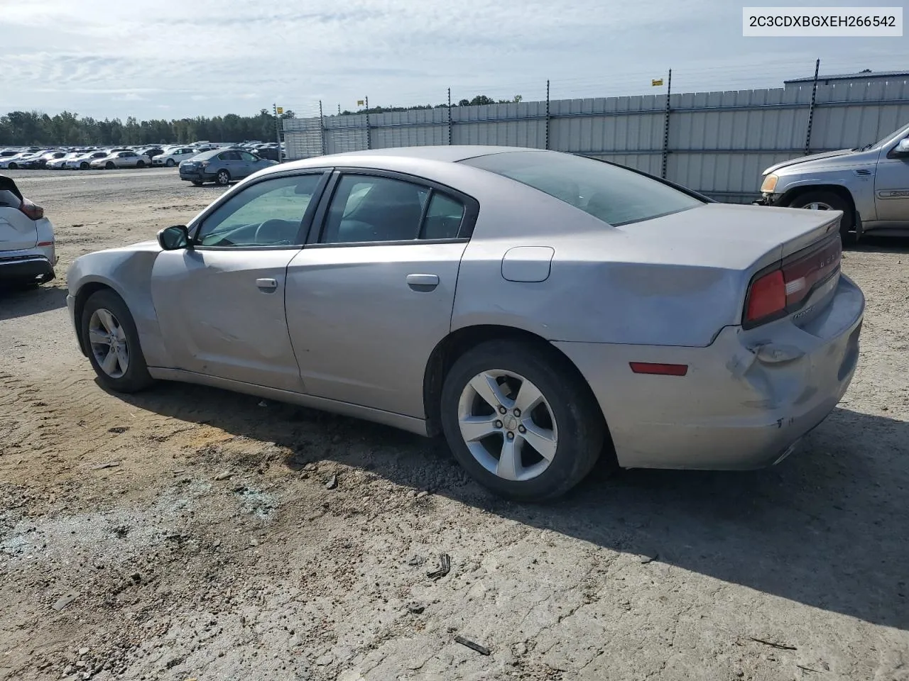 2014 Dodge Charger Se VIN: 2C3CDXBGXEH266542 Lot: 70573344