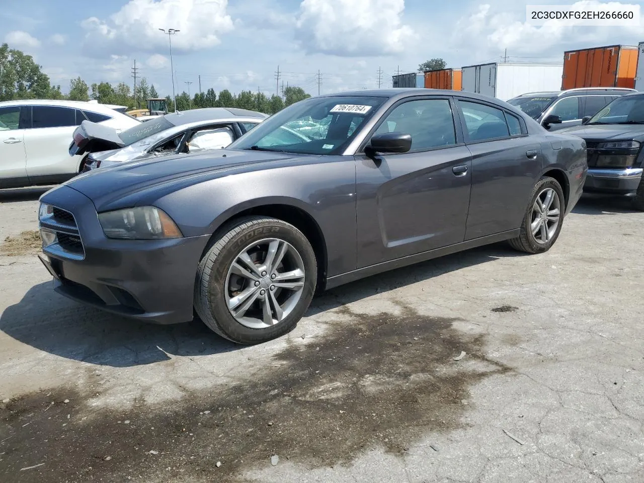 2014 Dodge Charger Se VIN: 2C3CDXFG2EH266660 Lot: 70610764