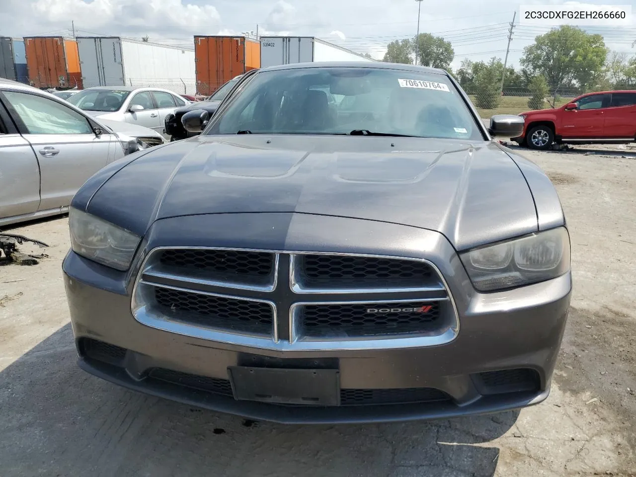 2014 Dodge Charger Se VIN: 2C3CDXFG2EH266660 Lot: 70610764