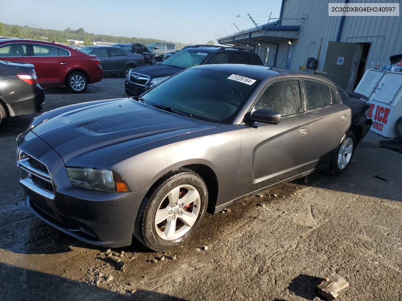 2014 Dodge Charger Se VIN: 2C3CDXBG4EH240597 Lot: 71226164