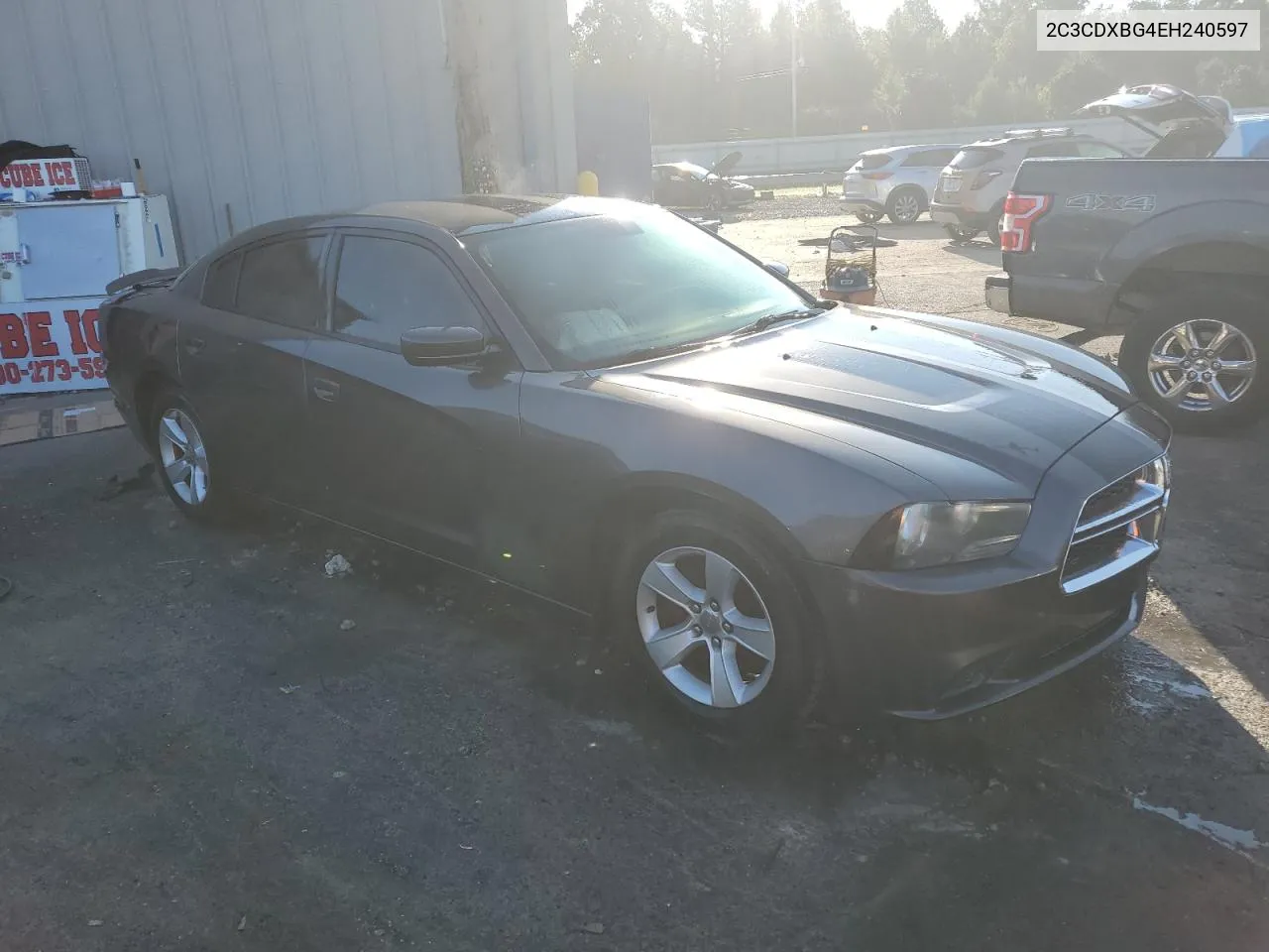 2C3CDXBG4EH240597 2014 Dodge Charger Se