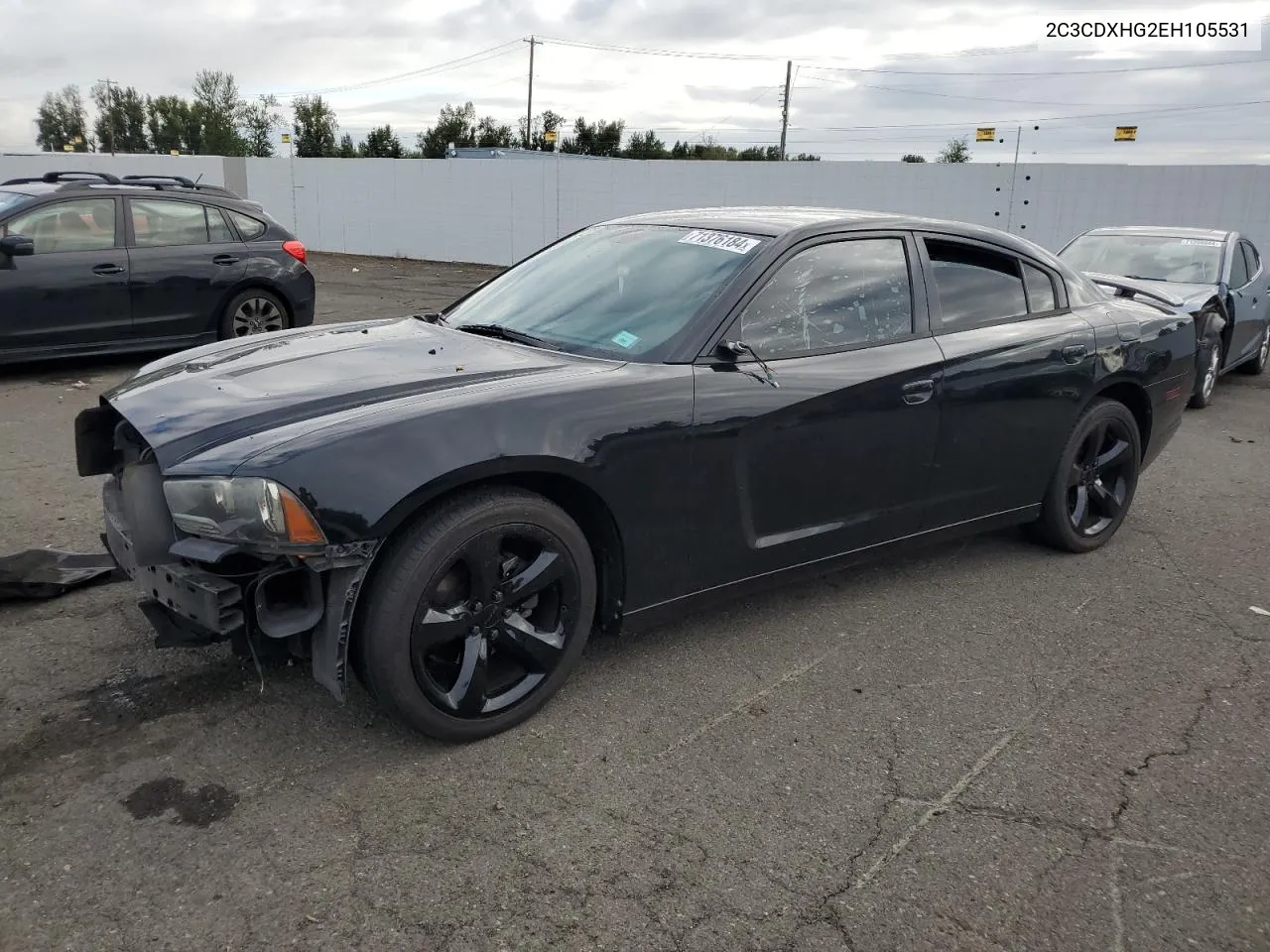 2014 Dodge Charger Sxt VIN: 2C3CDXHG2EH105531 Lot: 71376184