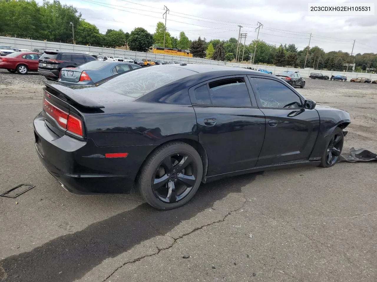 2014 Dodge Charger Sxt VIN: 2C3CDXHG2EH105531 Lot: 71376184