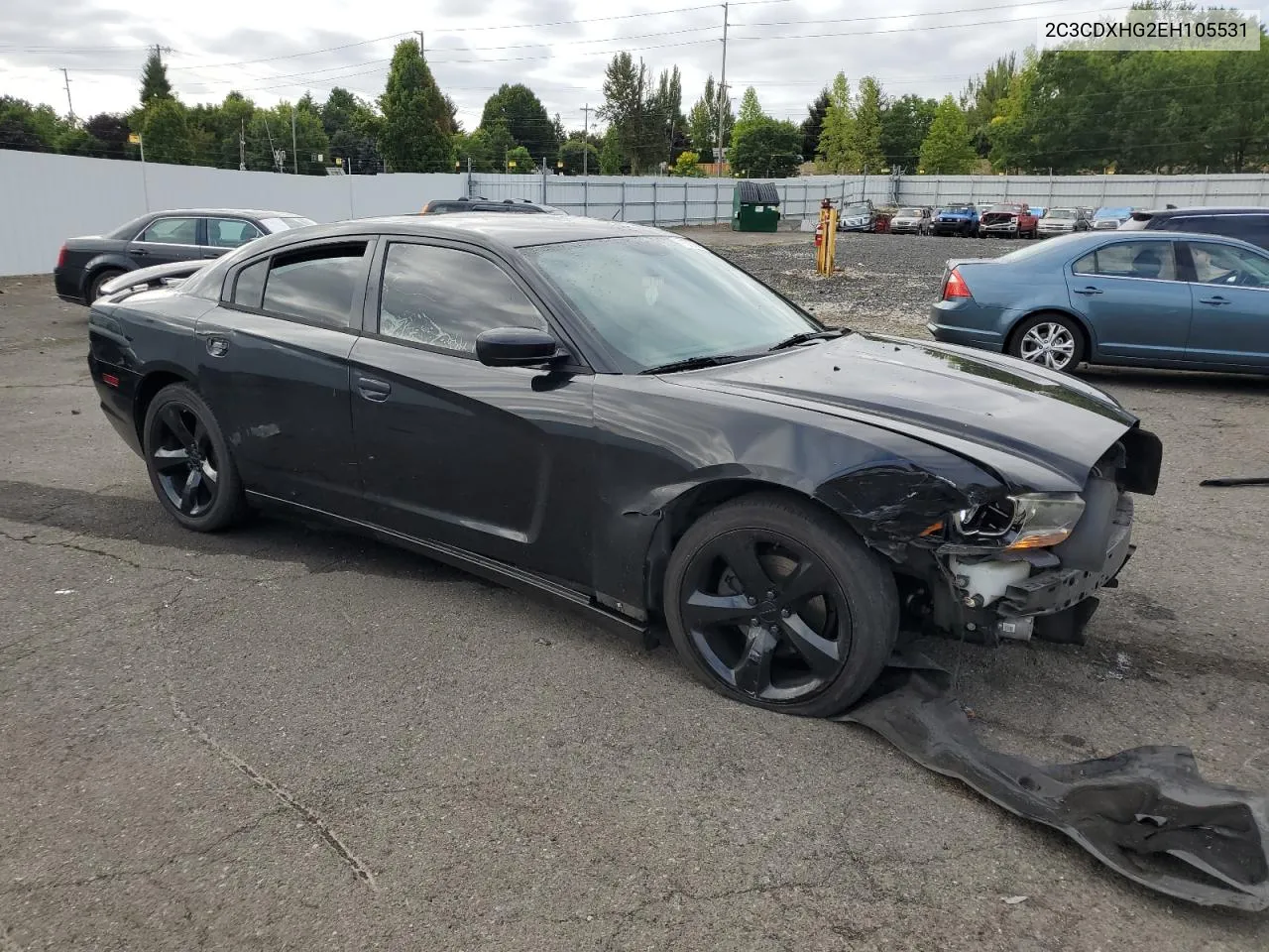 2014 Dodge Charger Sxt VIN: 2C3CDXHG2EH105531 Lot: 71376184