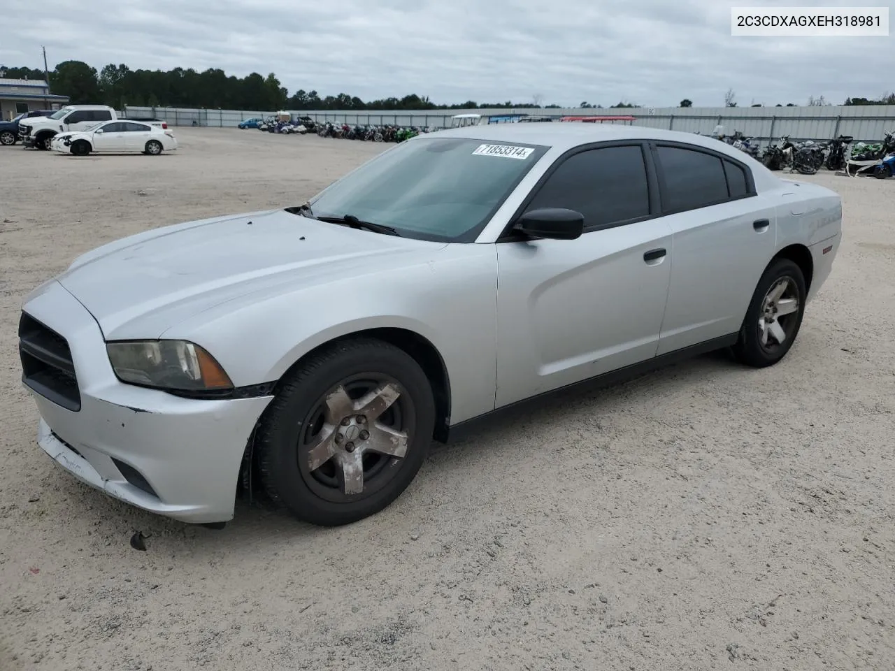 2014 Dodge Charger Police VIN: 2C3CDXAGXEH318981 Lot: 71853314