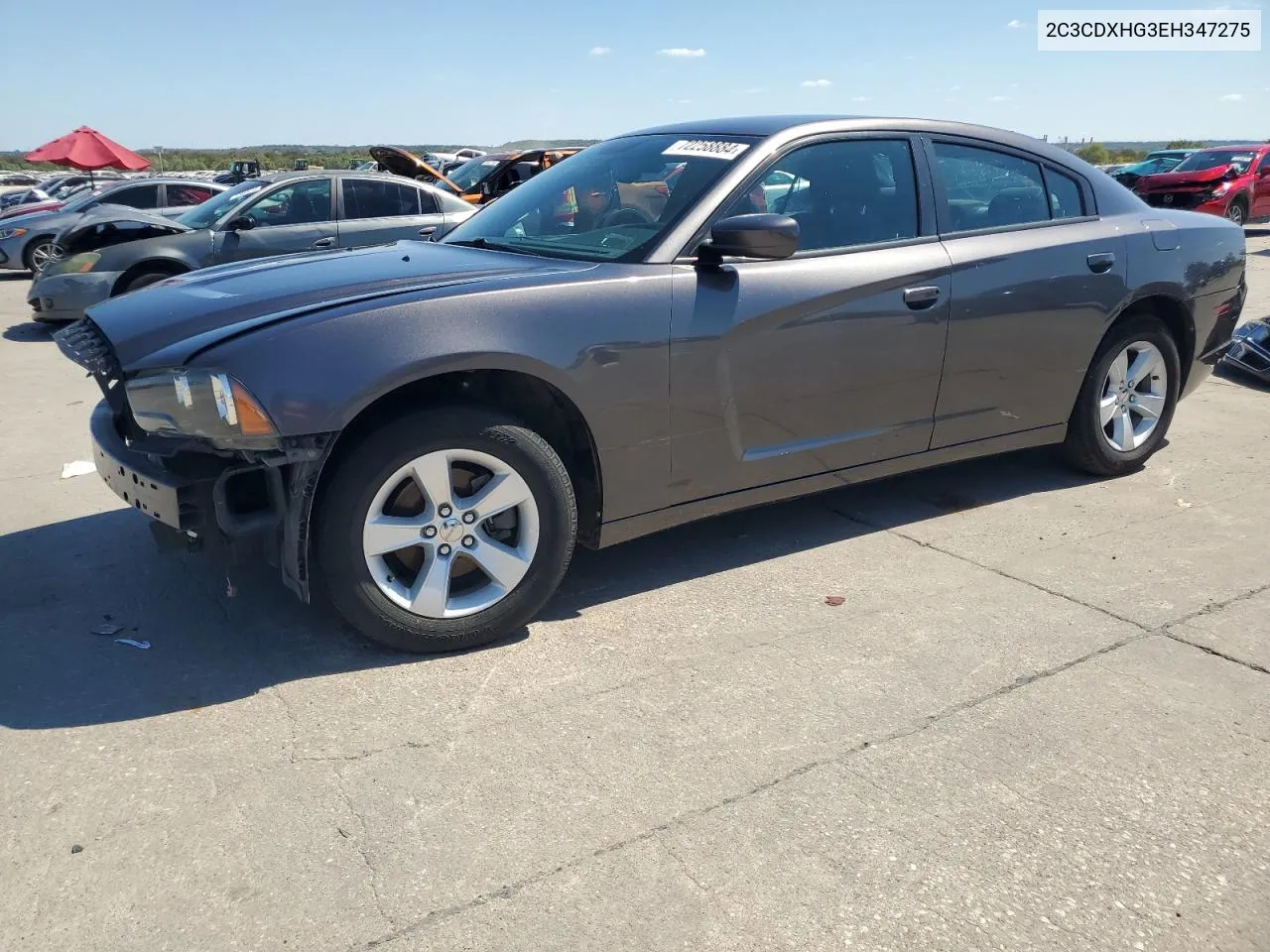 2014 Dodge Charger Sxt VIN: 2C3CDXHG3EH347275 Lot: 72258884