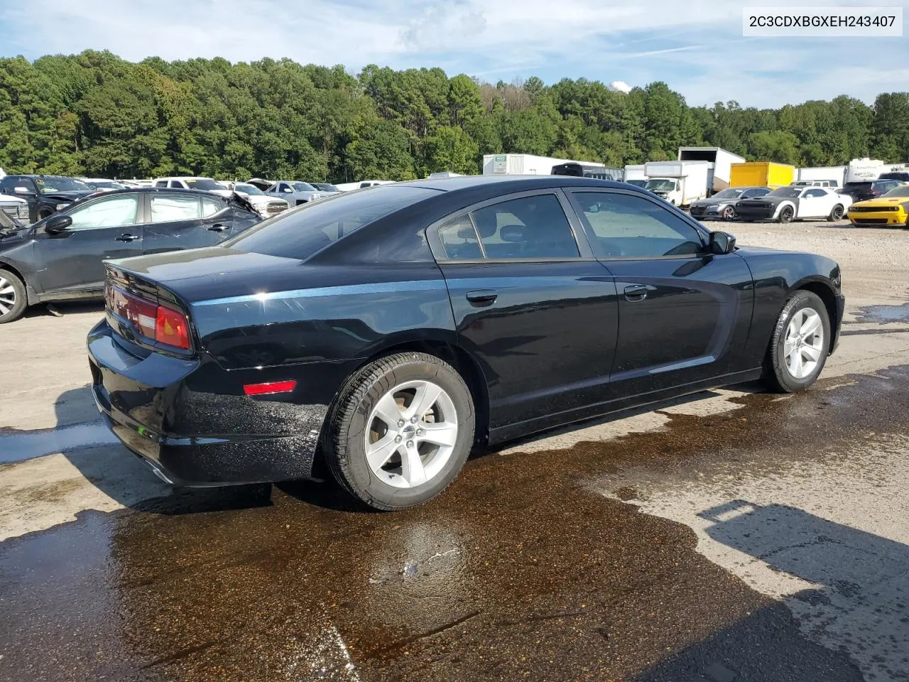 2014 Dodge Charger Se VIN: 2C3CDXBGXEH243407 Lot: 72324694