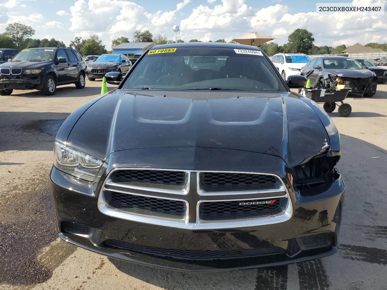 2014 Dodge Charger Se VIN: 2C3CDXBGXEH243407 Lot: 72324694