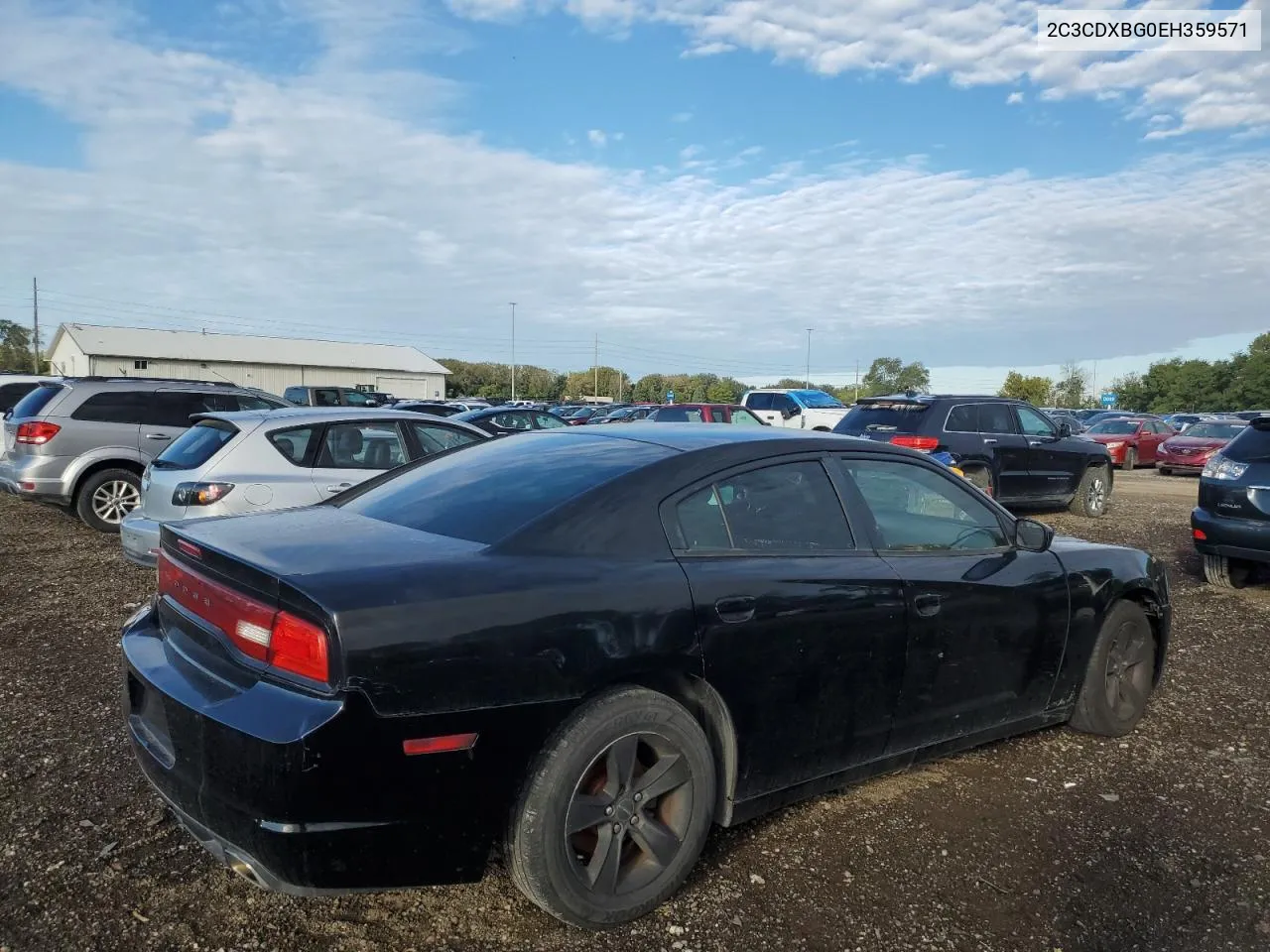 2014 Dodge Charger Se VIN: 2C3CDXBG0EH359571 Lot: 72713814