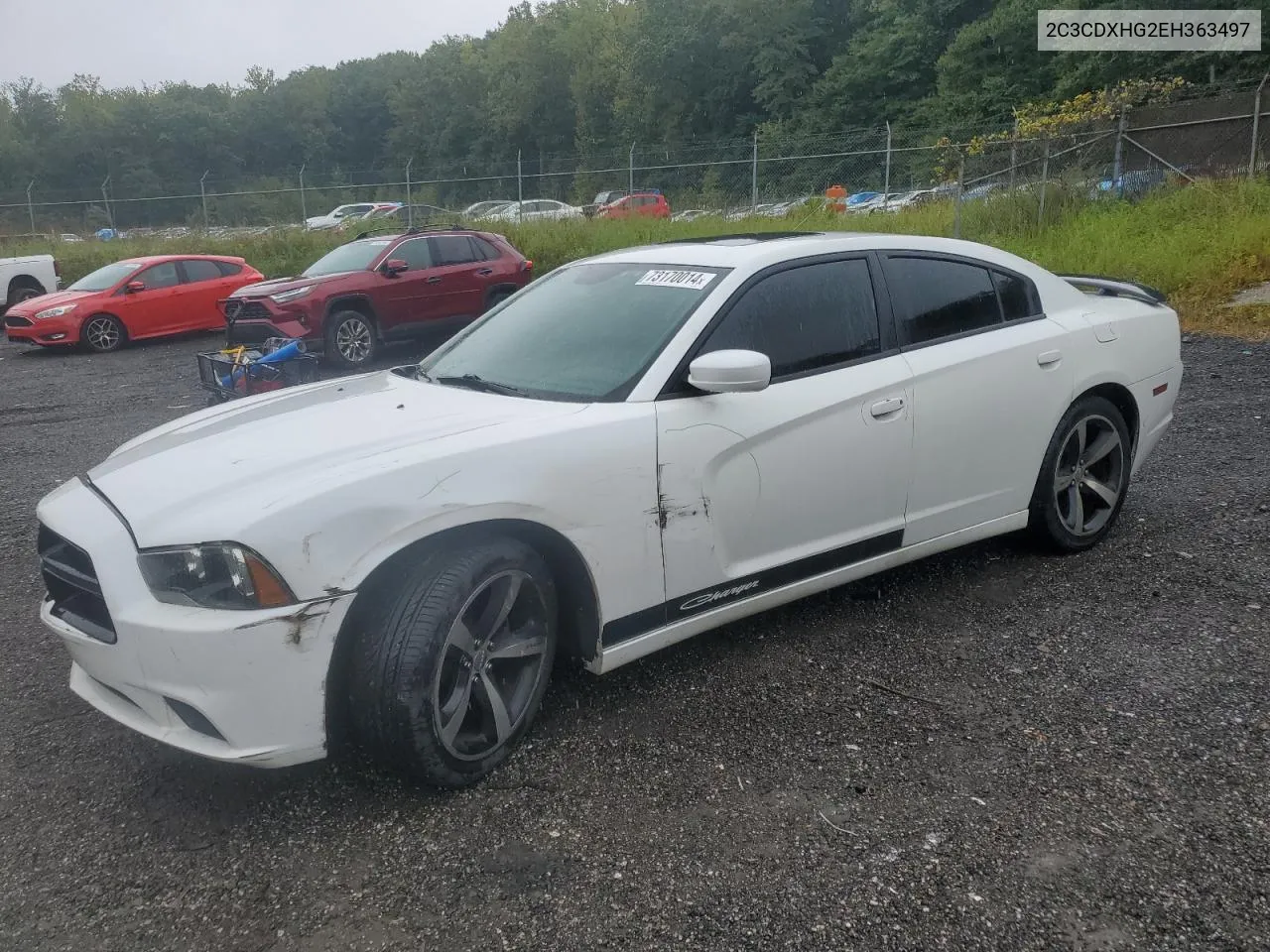 2014 Dodge Charger Sxt VIN: 2C3CDXHG2EH363497 Lot: 73170014