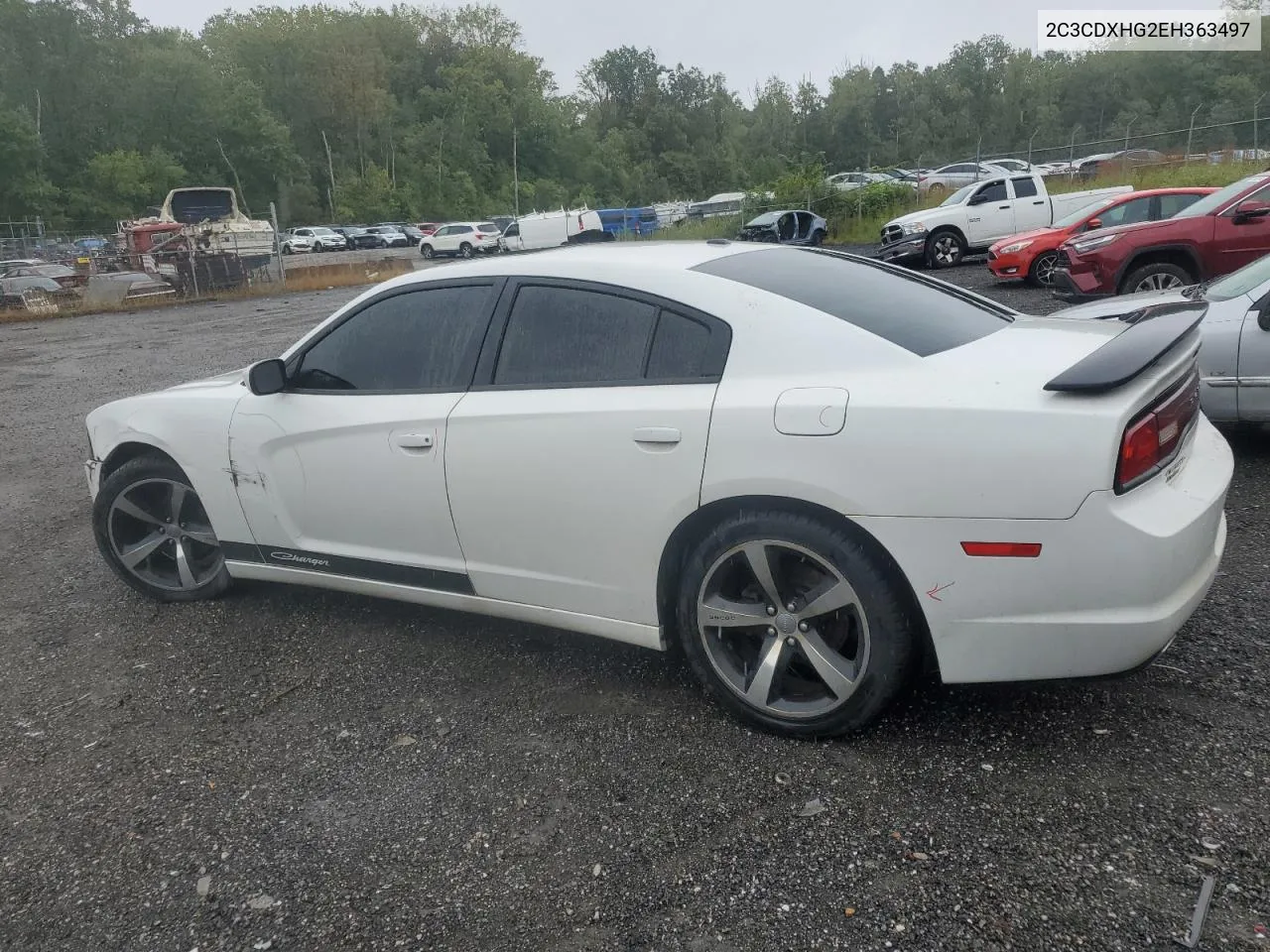 2014 Dodge Charger Sxt VIN: 2C3CDXHG2EH363497 Lot: 73170014