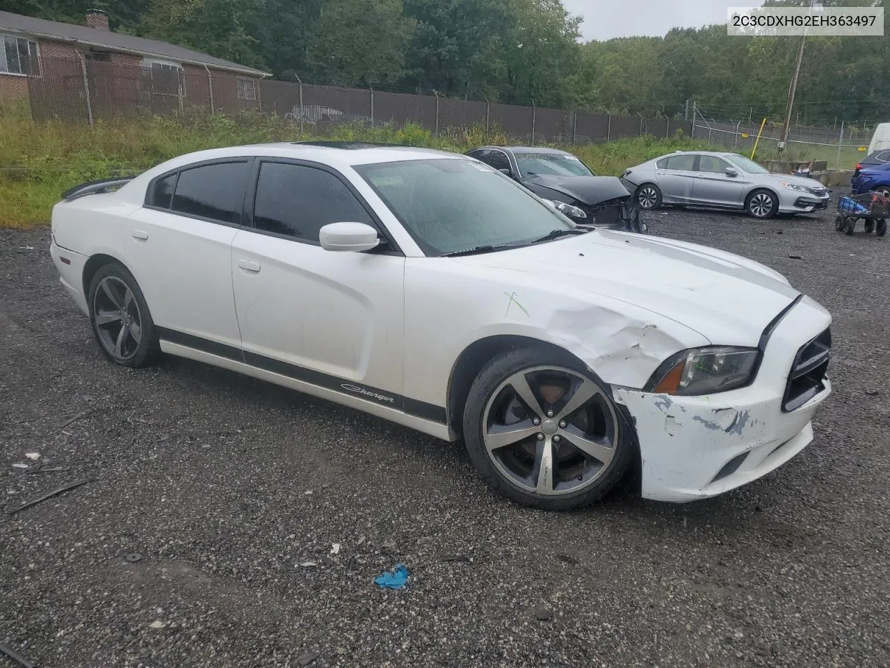 2014 Dodge Charger Sxt VIN: 2C3CDXHG2EH363497 Lot: 73170014