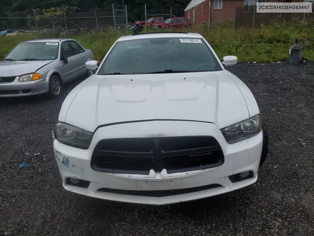 2014 Dodge Charger Sxt VIN: 2C3CDXHG2EH363497 Lot: 73170014