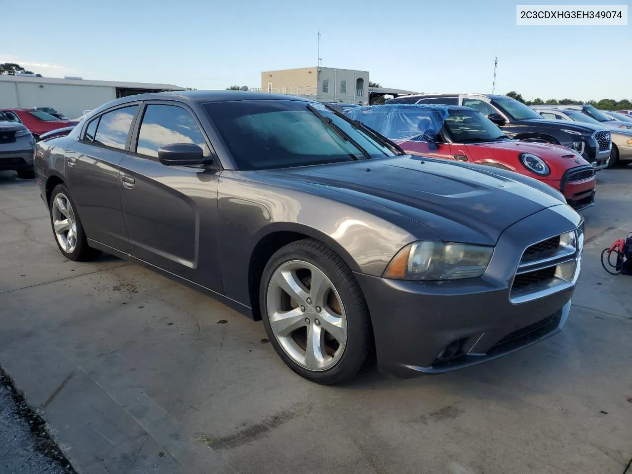 2014 Dodge Charger Sxt VIN: 2C3CDXHG3EH349074 Lot: 74101224