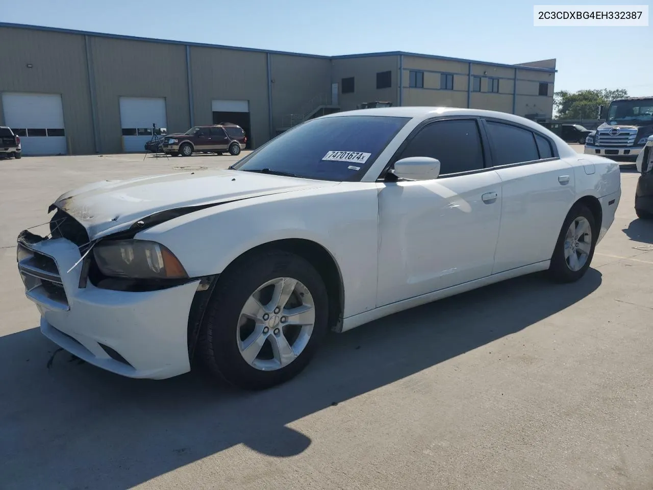 2014 Dodge Charger Se VIN: 2C3CDXBG4EH332387 Lot: 74701674