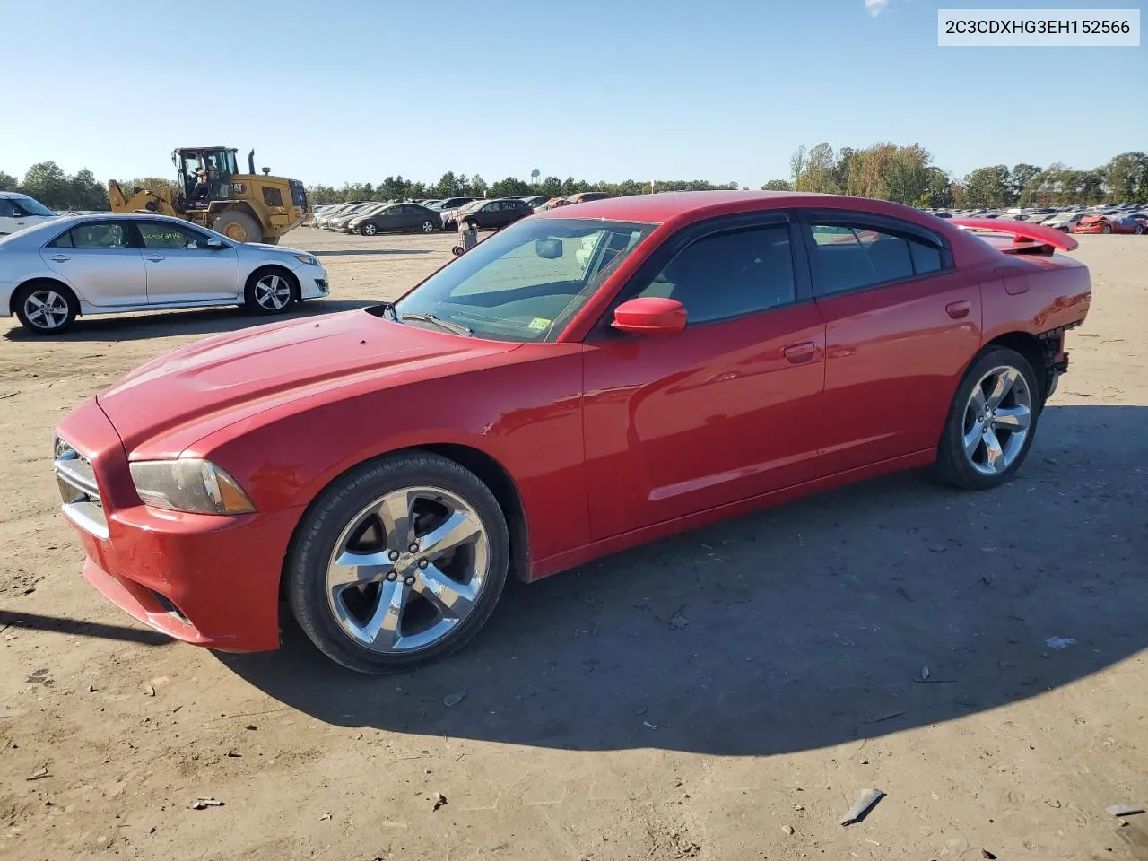 2014 Dodge Charger Sxt VIN: 2C3CDXHG3EH152566 Lot: 75536704