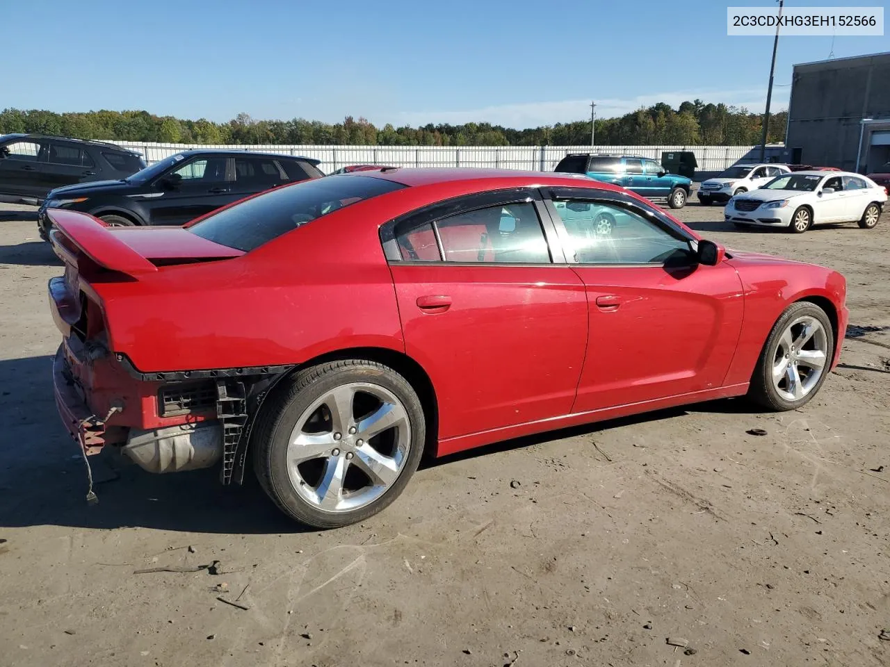 2014 Dodge Charger Sxt VIN: 2C3CDXHG3EH152566 Lot: 75536704