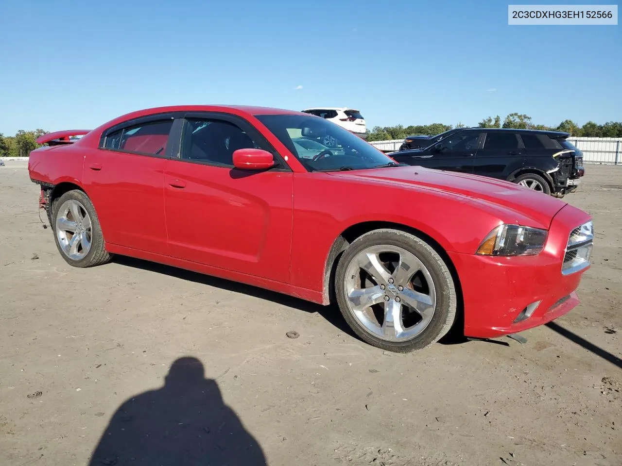 2014 Dodge Charger Sxt VIN: 2C3CDXHG3EH152566 Lot: 75536704