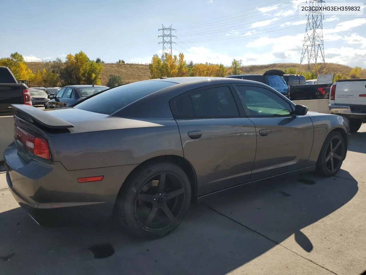 2014 Dodge Charger Sxt VIN: 2C3CDXHG3EH359832 Lot: 75673634