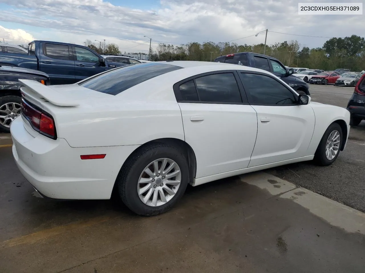 2014 Dodge Charger Sxt VIN: 2C3CDXHG5EH371089 Lot: 76389364