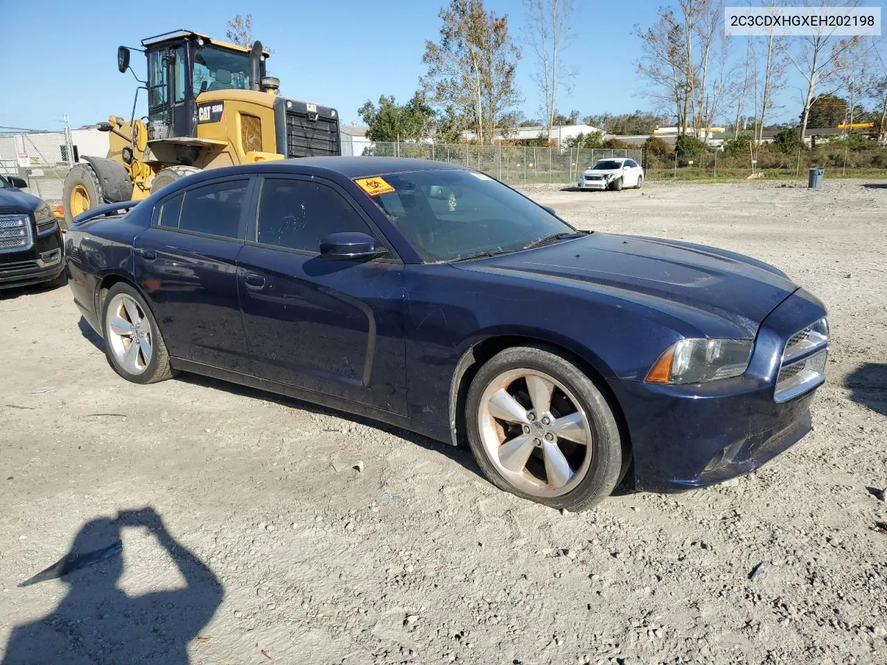 2014 Dodge Charger Sxt VIN: 2C3CDXHGXEH202198 Lot: 76578254