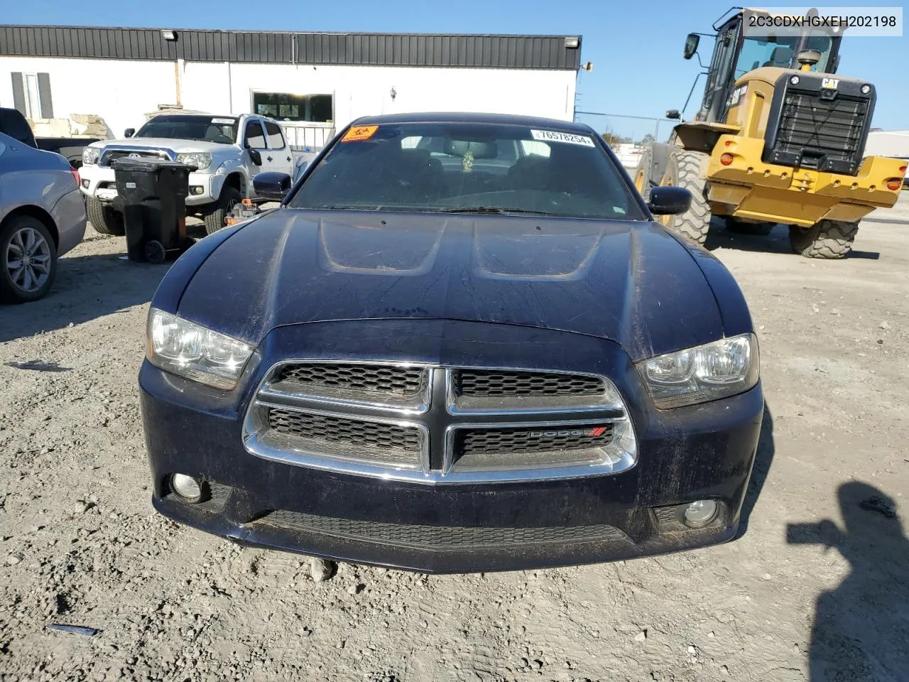 2014 Dodge Charger Sxt VIN: 2C3CDXHGXEH202198 Lot: 76578254