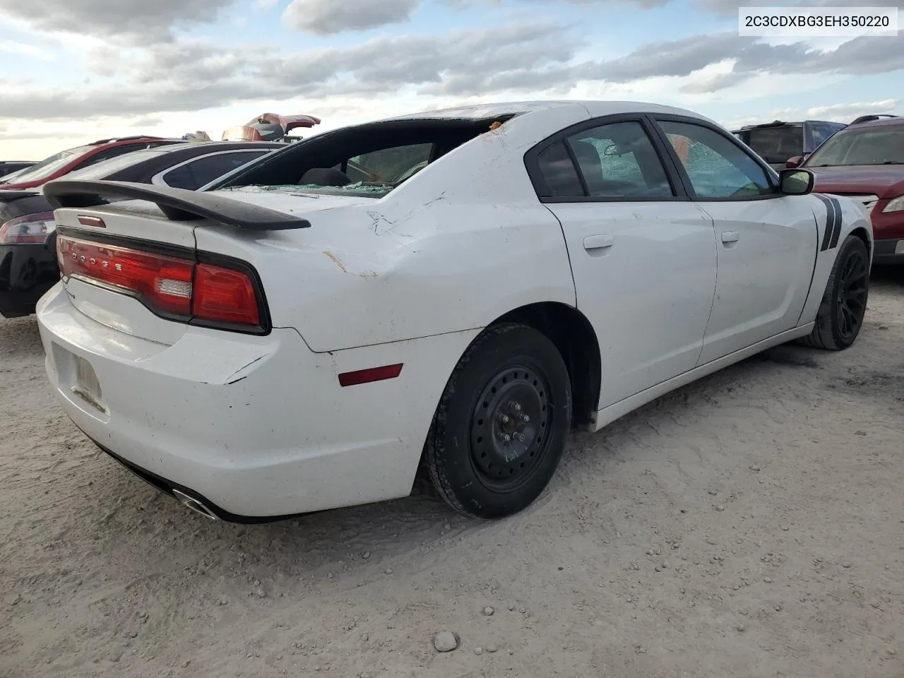 2014 Dodge Charger Se VIN: 2C3CDXBG3EH350220 Lot: 76628124