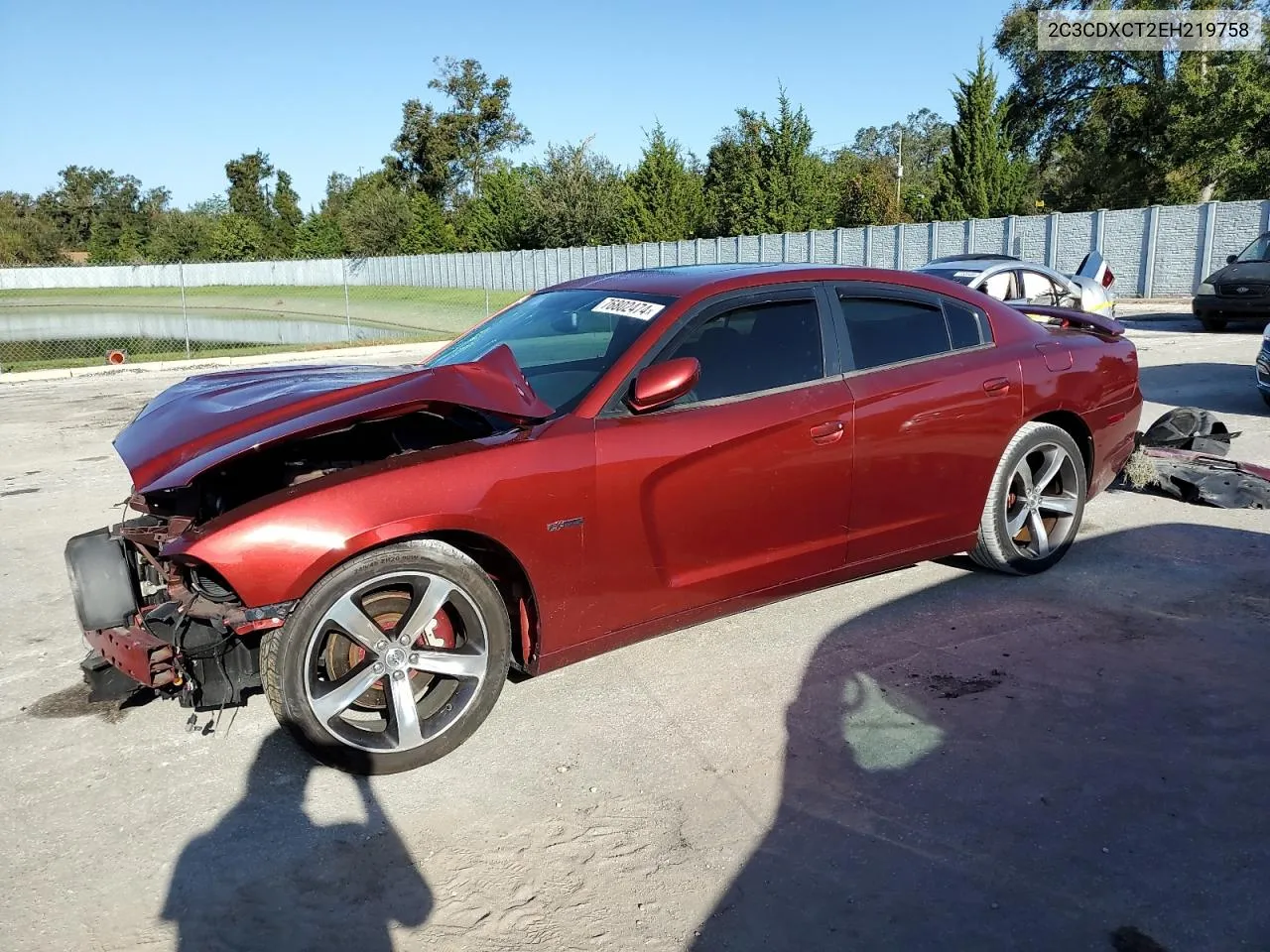 2014 Dodge Charger R/T VIN: 2C3CDXCT2EH219758 Lot: 76802474