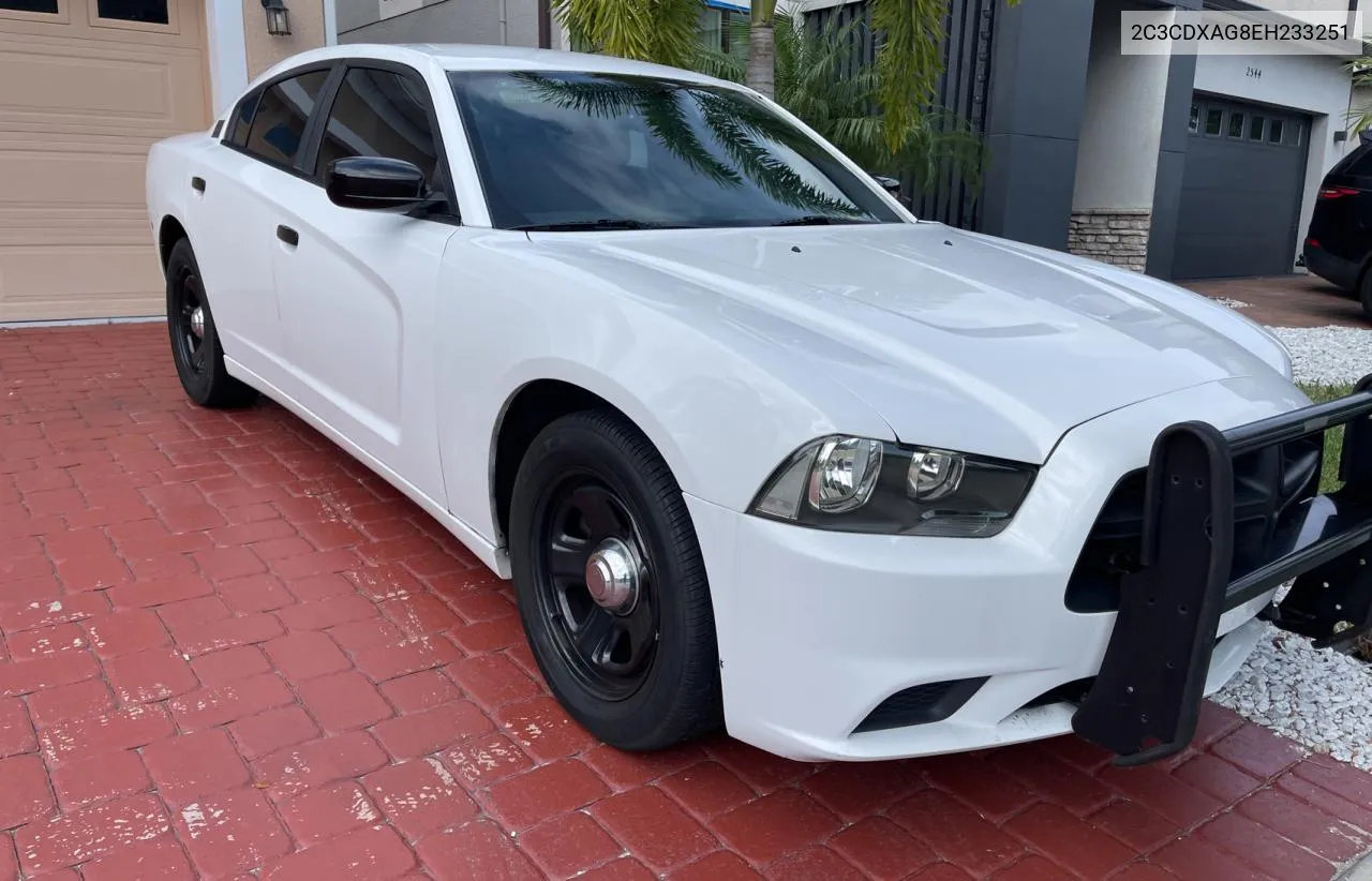 2014 Dodge Charger Police VIN: 2C3CDXAG8EH233251 Lot: 80038114