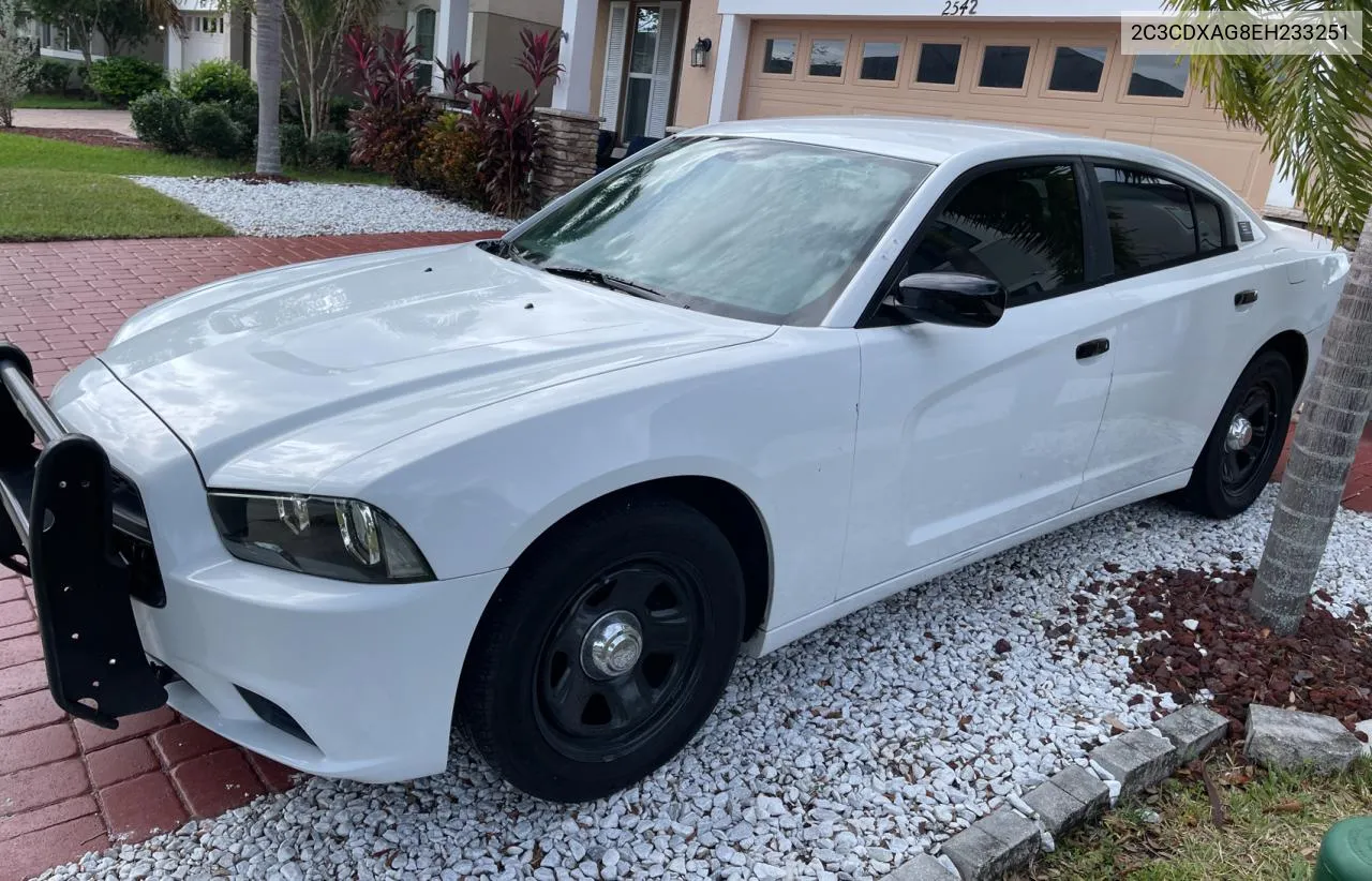 2014 Dodge Charger Police VIN: 2C3CDXAG8EH233251 Lot: 80038114