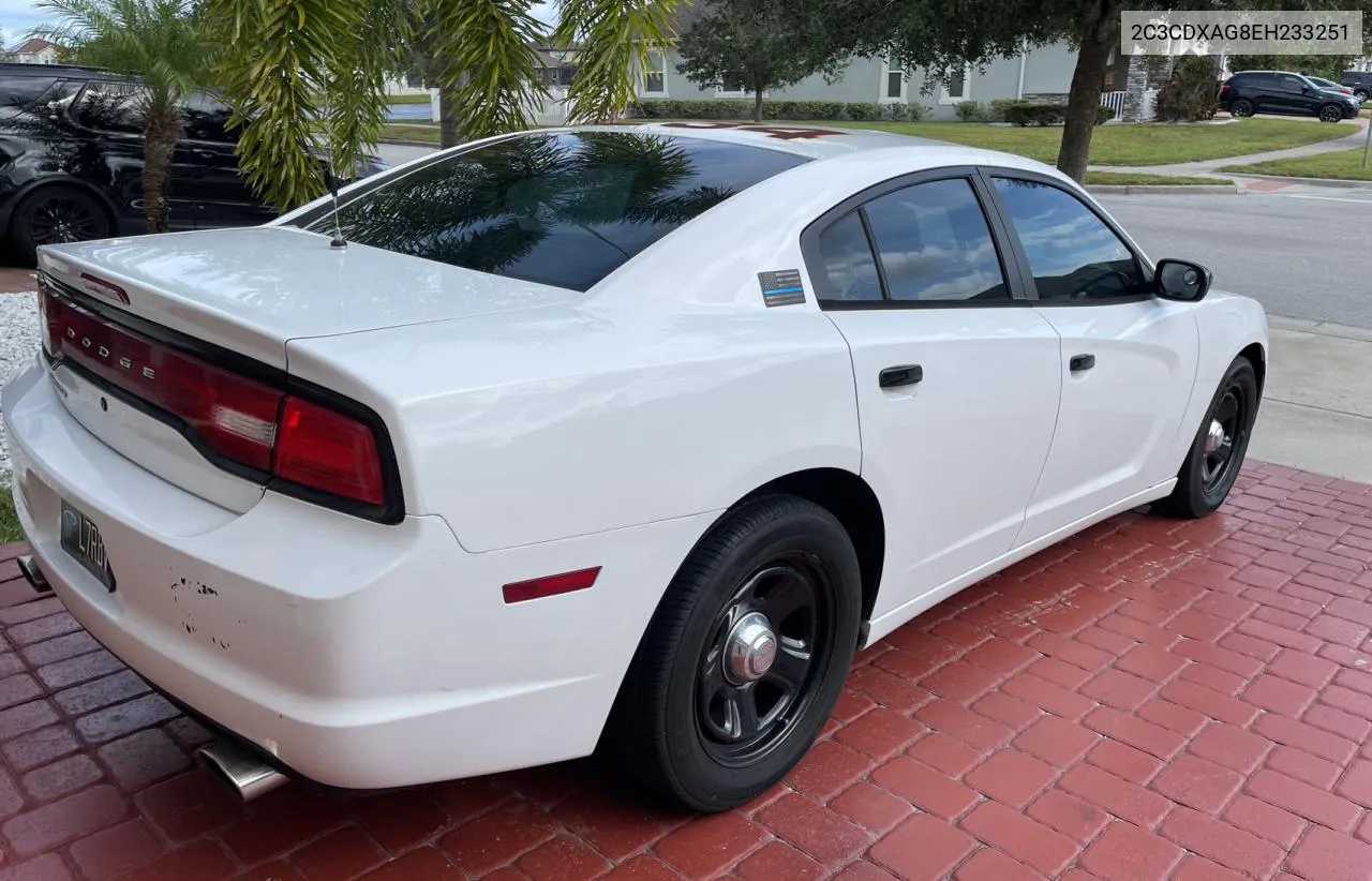 2014 Dodge Charger Police VIN: 2C3CDXAG8EH233251 Lot: 80038114