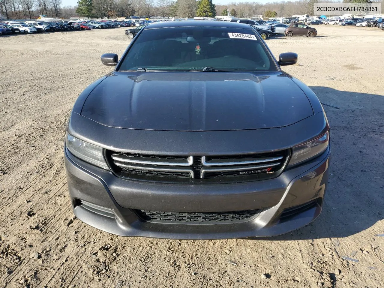 2015 Dodge Charger Se VIN: 2C3CDXBG6FH784861 Lot: 43420404