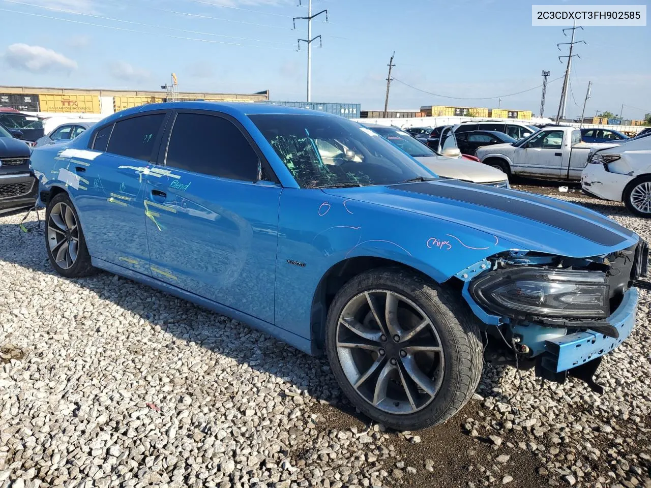 2015 Dodge Charger R/T VIN: 2C3CDXCT3FH902585 Lot: 56994874