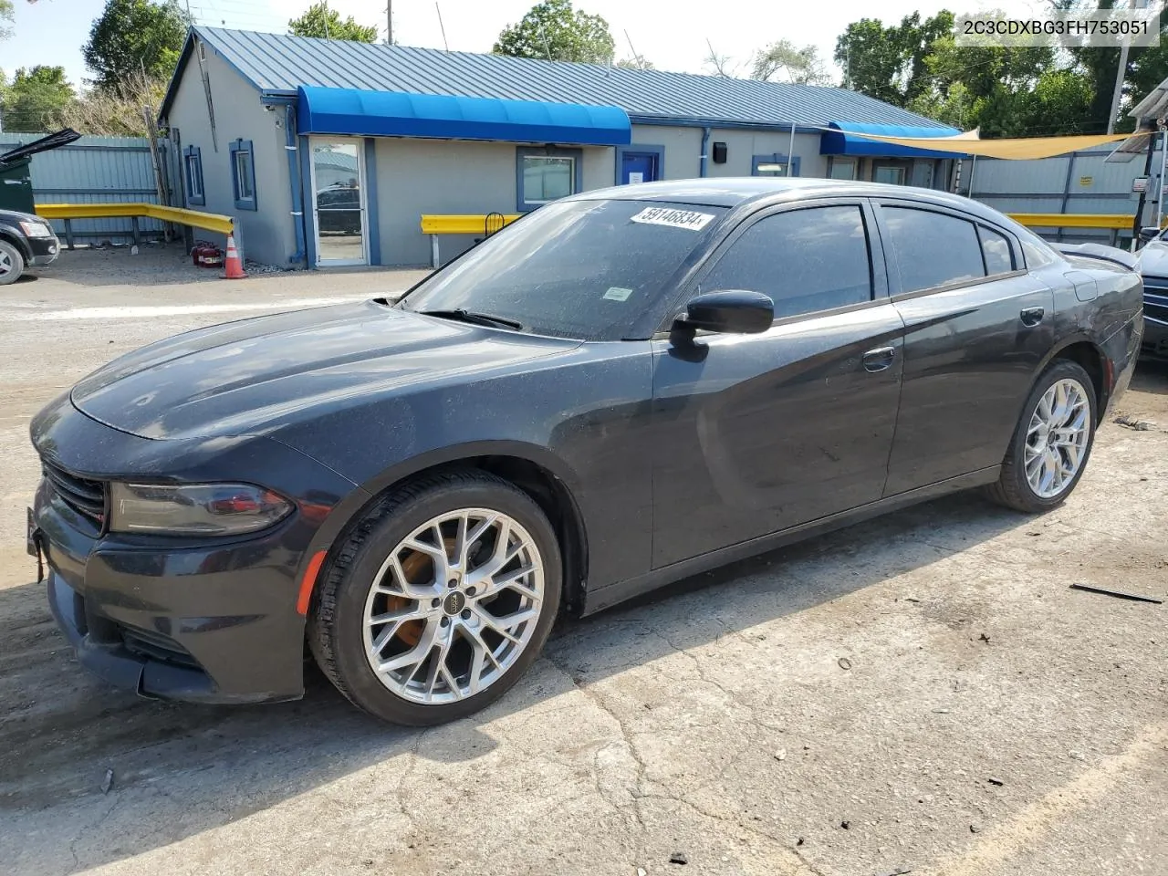 2015 Dodge Charger Se VIN: 2C3CDXBG3FH753051 Lot: 59146834