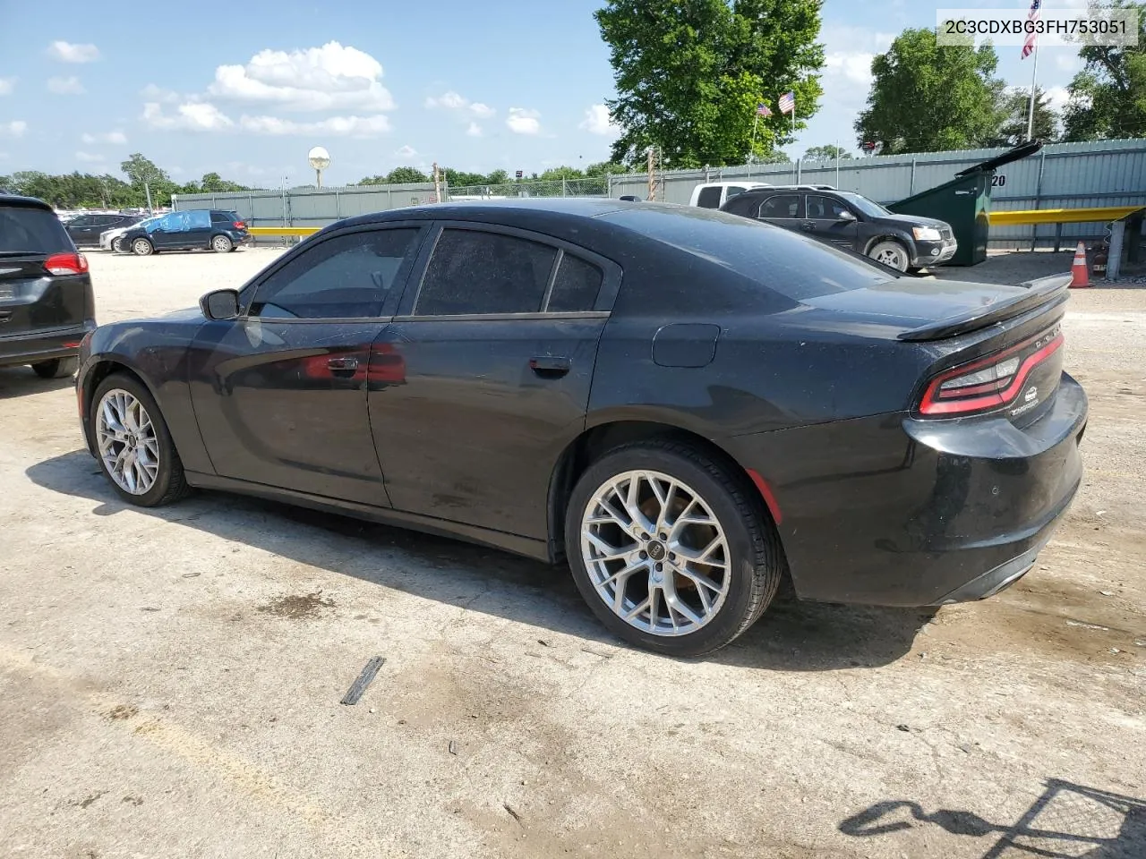 2015 Dodge Charger Se VIN: 2C3CDXBG3FH753051 Lot: 59146834