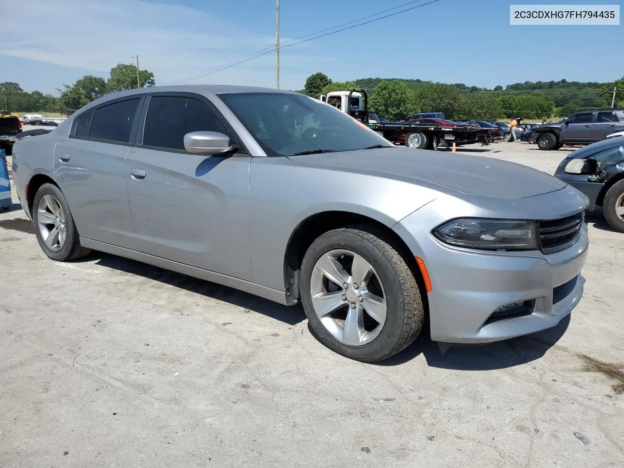 2015 Dodge Charger Sxt VIN: 2C3CDXHG7FH794435 Lot: 59207884