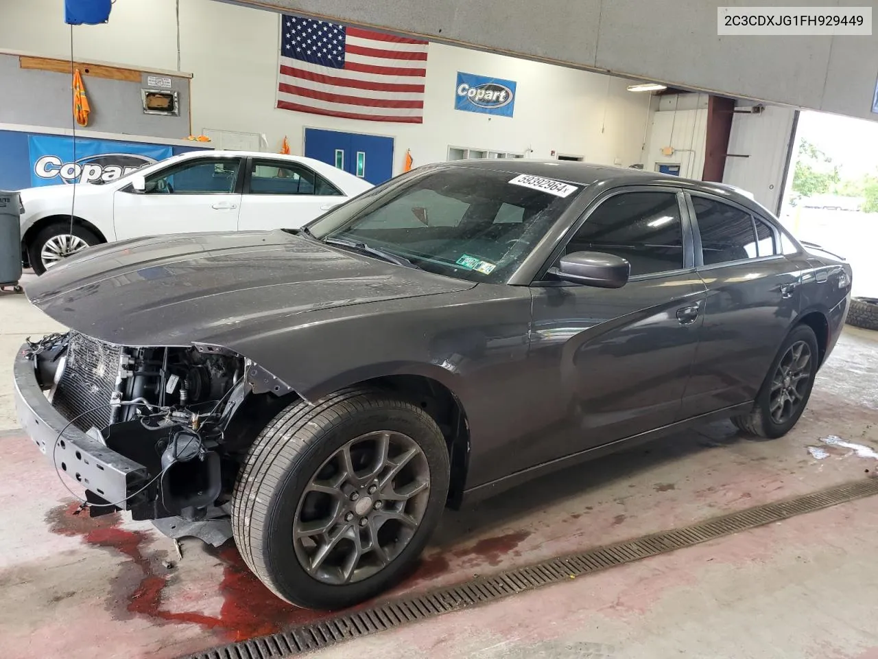 2015 Dodge Charger Sxt VIN: 2C3CDXJG1FH929449 Lot: 59392964