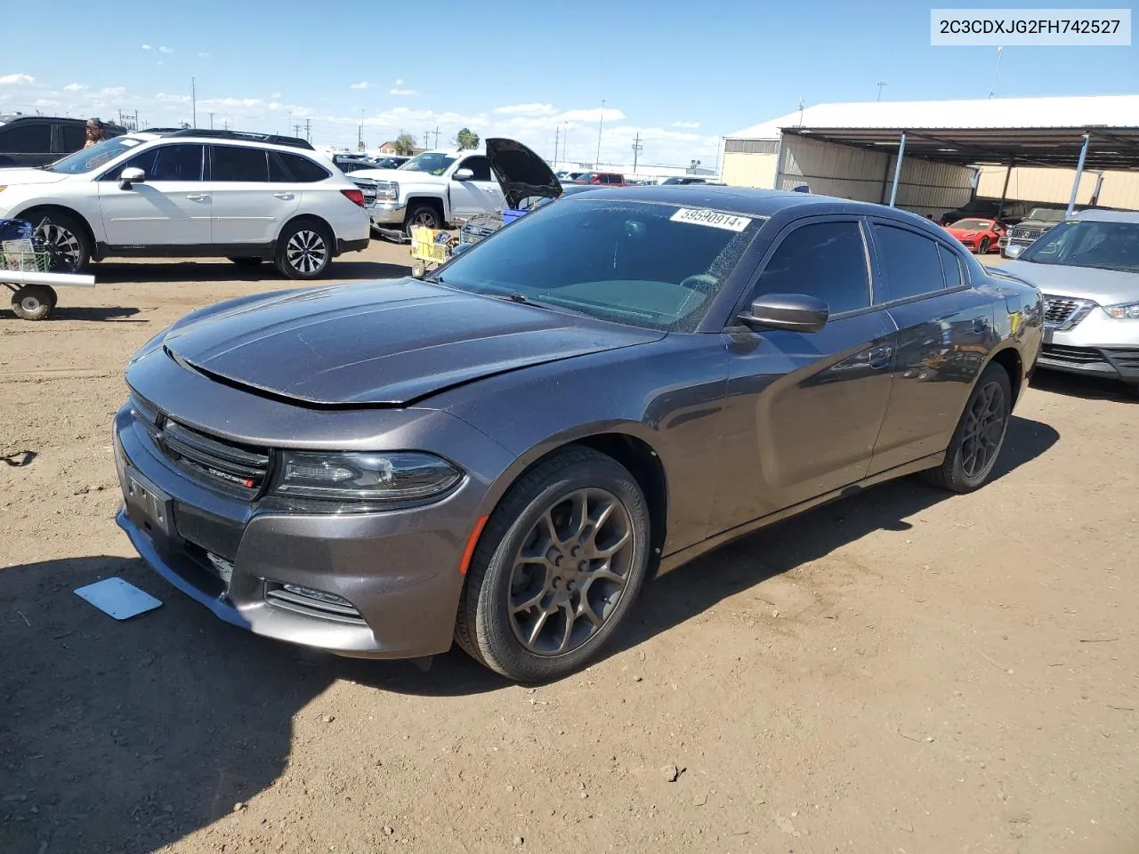 2015 Dodge Charger Sxt VIN: 2C3CDXJG2FH742527 Lot: 59590914