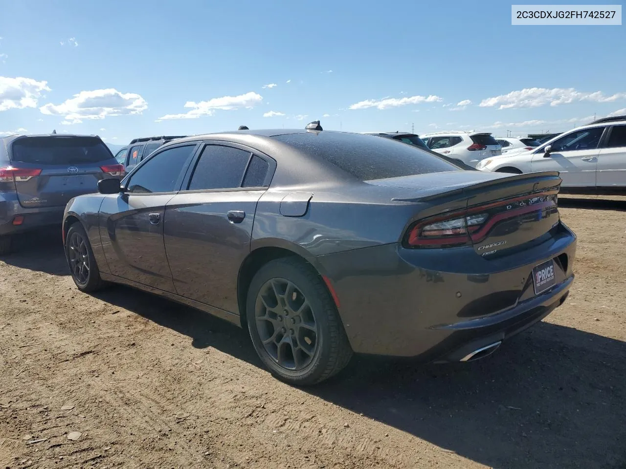 2015 Dodge Charger Sxt VIN: 2C3CDXJG2FH742527 Lot: 59590914