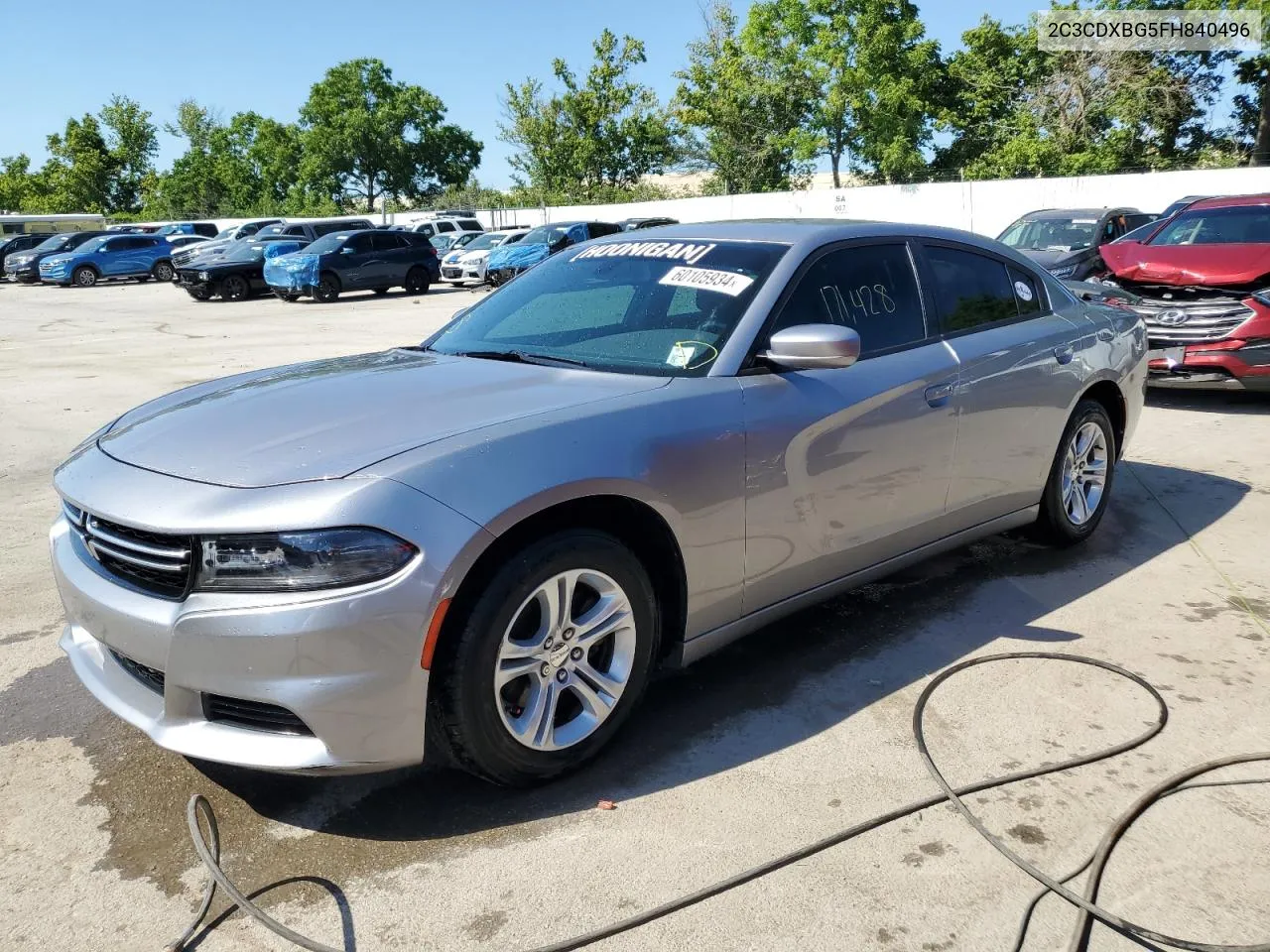 2015 Dodge Charger Se VIN: 2C3CDXBG5FH840496 Lot: 60105934