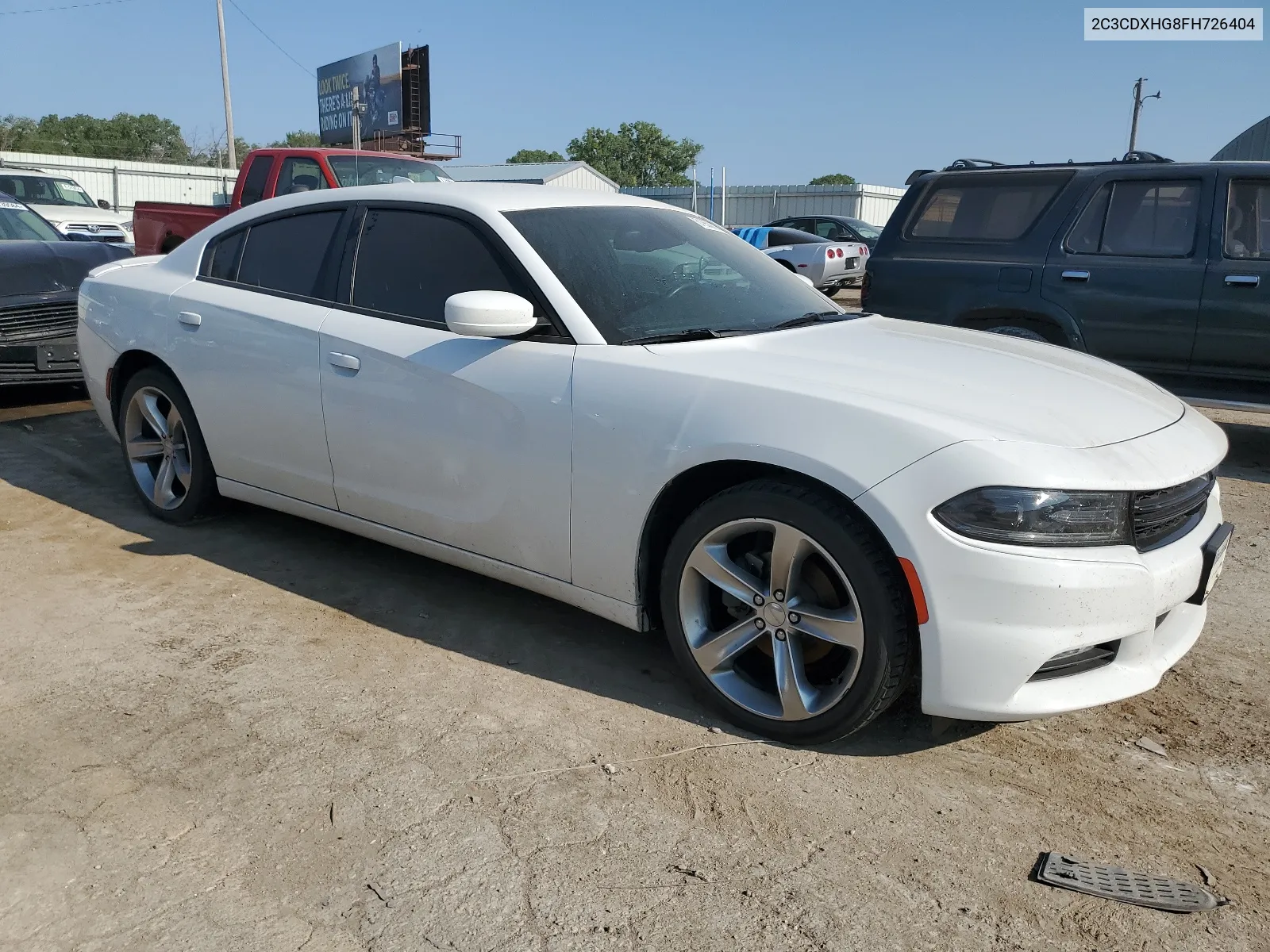 2015 Dodge Charger Sxt VIN: 2C3CDXHG8FH726404 Lot: 61950804