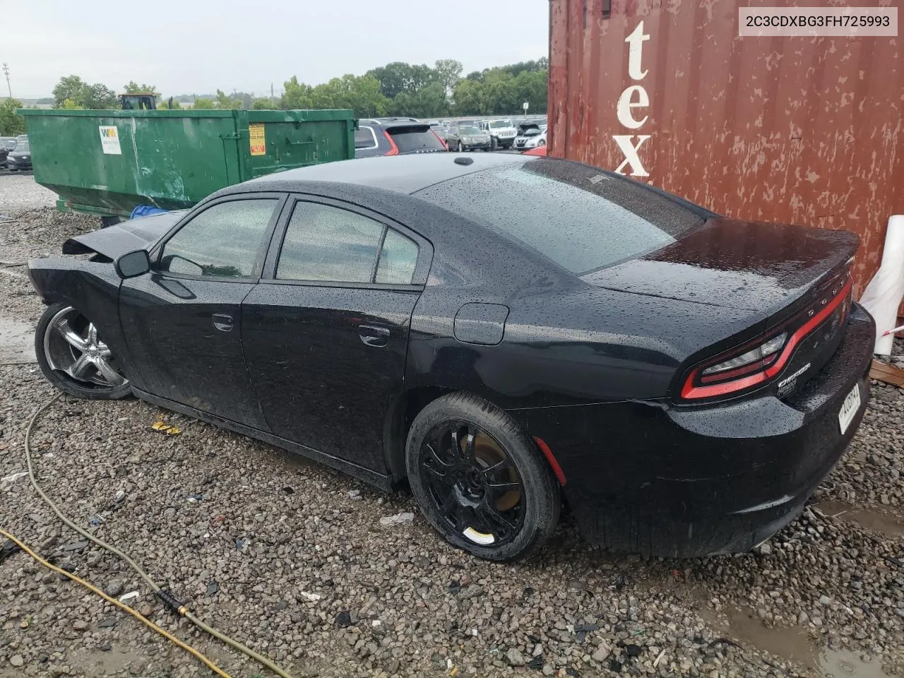 2015 Dodge Charger Se VIN: 2C3CDXBG3FH725993 Lot: 62732234