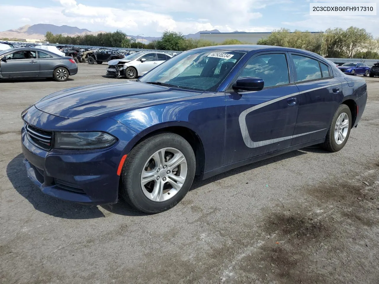 2015 Dodge Charger Se VIN: 2C3CDXBG0FH917310 Lot: 62935234