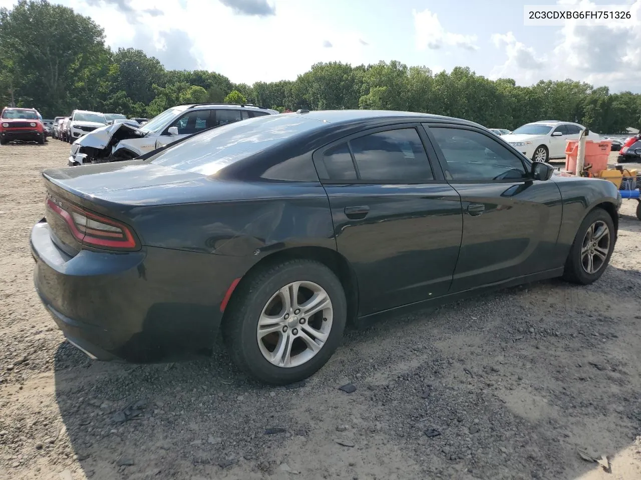 2015 Dodge Charger Se VIN: 2C3CDXBG6FH751326 Lot: 64569574