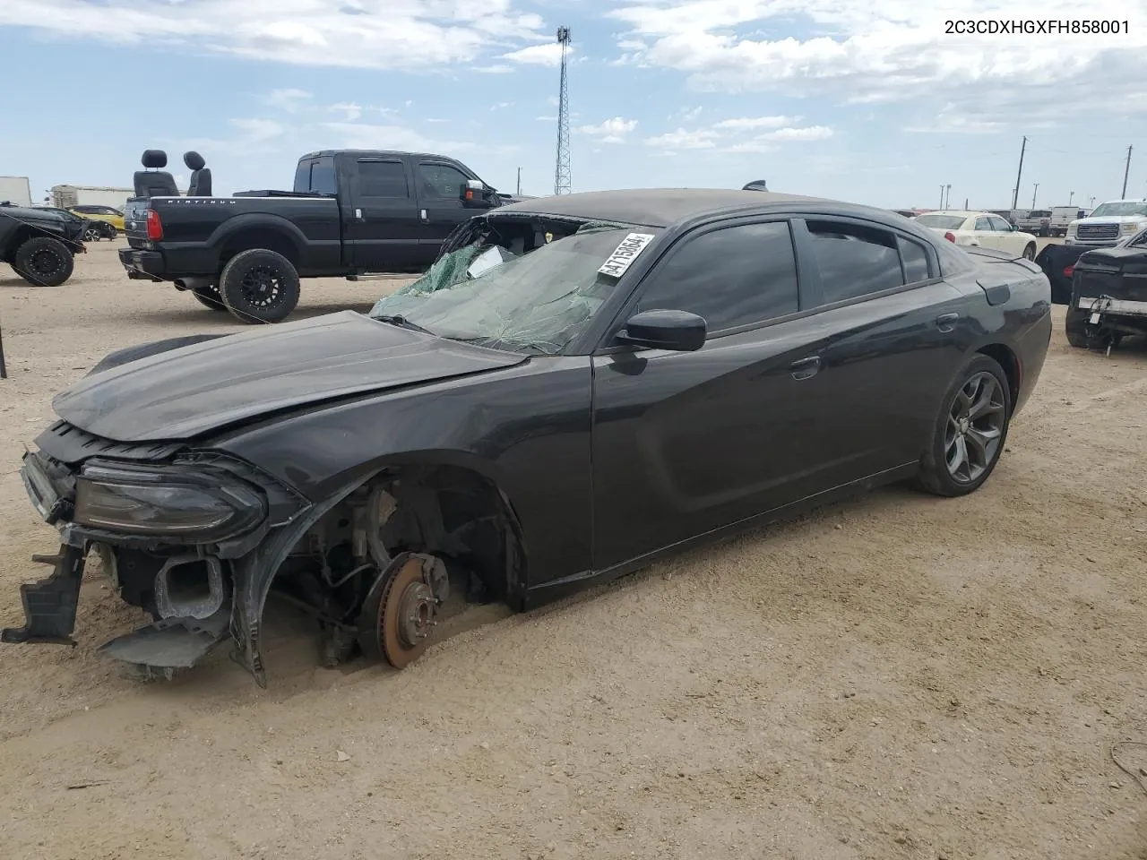 2015 Dodge Charger Sxt VIN: 2C3CDXHGXFH858001 Lot: 64715864