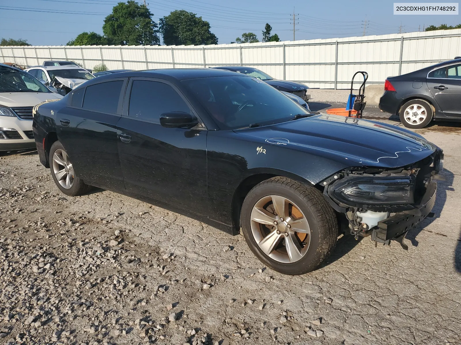 2015 Dodge Charger Sxt VIN: 2C3CDXHG1FH748292 Lot: 65540744