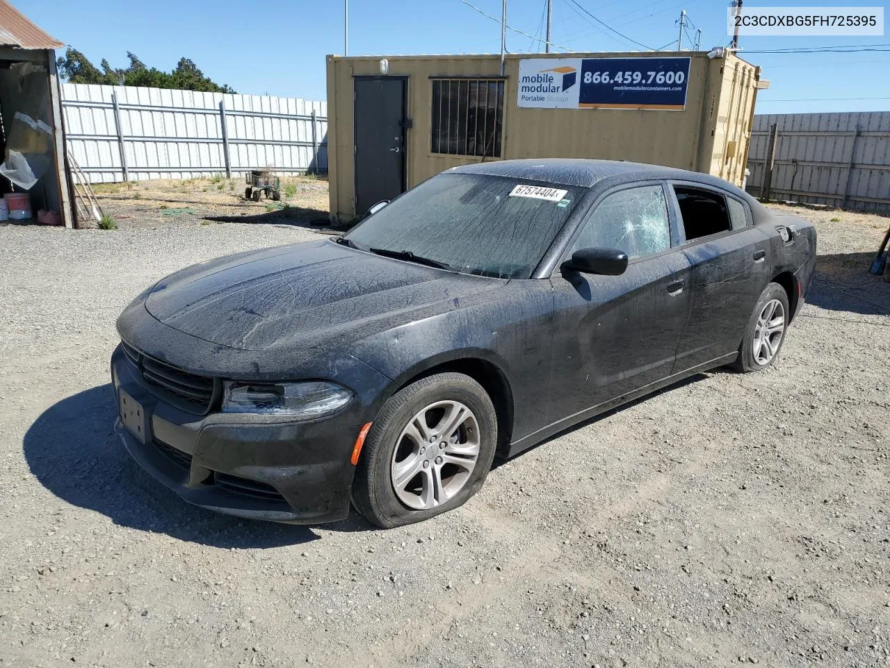 2015 Dodge Charger Se VIN: 2C3CDXBG5FH725395 Lot: 67574404